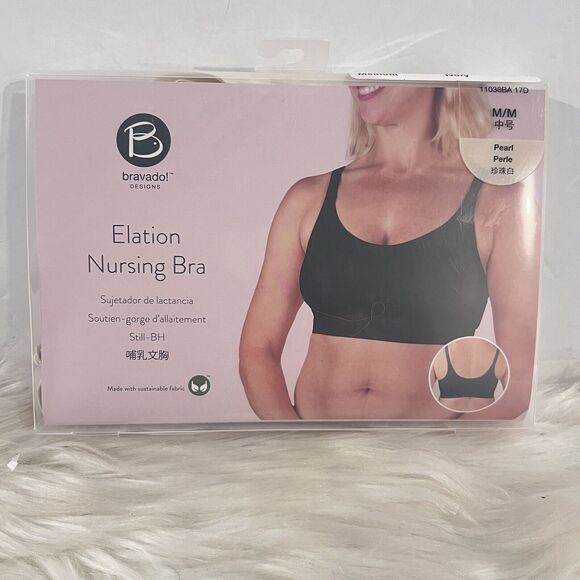 Bravado Designs Women’s Elation Nursing Bra Pullover Maternity Ivory Sz Medium - Picture 10 of 12